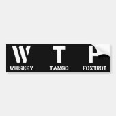 WTF BUMPERSTICKER (Voorkant)