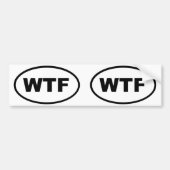 WTF BUMPERSTICKER (Voorkant)