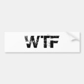 WTF-Bumpersticker Bumpersticker (Voorkant)