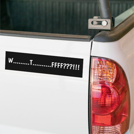 WTF-Bumpersticker Bumpersticker (Op Truck)