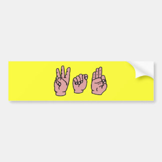 WTF-Bumpersticker Bumpersticker