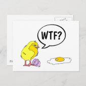 WTF Chick Briefkaart (Voorkant / Achterkant)