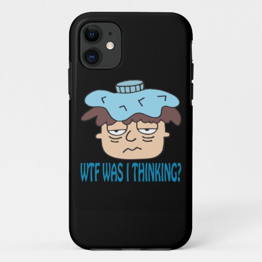 WTF dacht ik Case-Mate iPhone Case (Achterkant)
