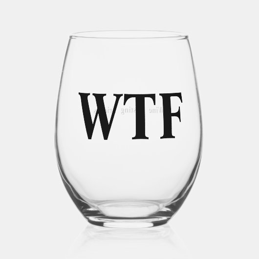WTF een glas voor wijnproevende vrienden (Voorkant)