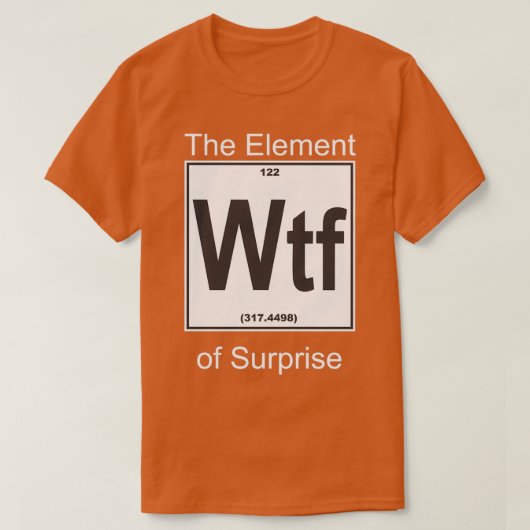 Wtf-element T-shirt (Design voorkant)