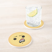 WTF Emoji Zandsteen Onderzetter (Zijkant)