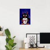 WTF? Evil Penguin™ Poster (Thuiskantoor)