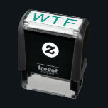 WTF Funny Meme Eenvoudige Typografie Cute Humoriss Zelfinktende Stempel<br><div class="desc">WTF Funny Sarcasm Humor Self Inking Stamp - De tekst kan worden aangepast. Uw keuze uit inktkleur. Eenvoudig modern, minimalistisch design komt in de praktijk terecht. Sarcastisch inspirerend/motivatie satire citaat maakt een grappig kantoor cadeau voor medewerker, werknemer, baas, secretaris, administratief assistent, kantoormanager, enz. Voeg wat ongepaste het werkhumor aan saaie...</div>