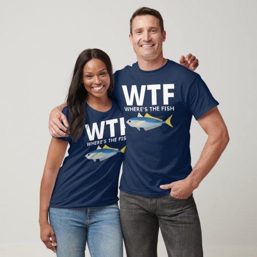 WTF - Funny Where's The Fish T-shirt (Unisex)