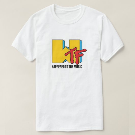 WTF gebeurde aan Muziek T-Shirt (Design voorkant)