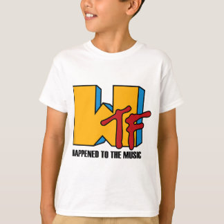 WTF gebeurde met muziek - Grappige retro jaren 80 T-shirt