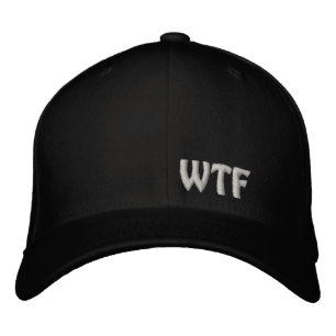 WTF Geborduurde honkbalpet Flexfit wol cap Pet