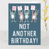 WTF? Happy Birthday-kaart Kaart (Gele Bloem)