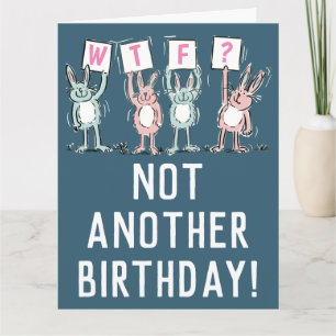 WTF? Happy Birthday-kaart Kaart
