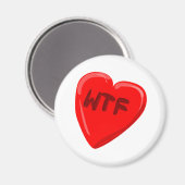 WTF Hart Magneet (Voorkant / Achterkant)