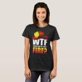 Wtf het T-shirt van de brandweerman (Voorkant volledig)