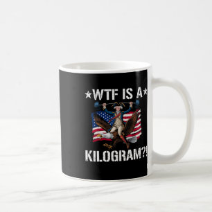 WTF is een kilogram grappige 4th of July Patriotic Koffiemok