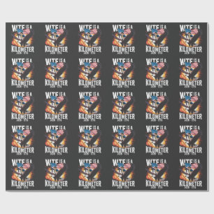WTF Is een Kilometer Grappig 250ste Verjaardag Ned Cadeaupapier