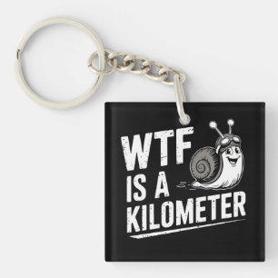 WTF is een kilometer Sleutelhanger