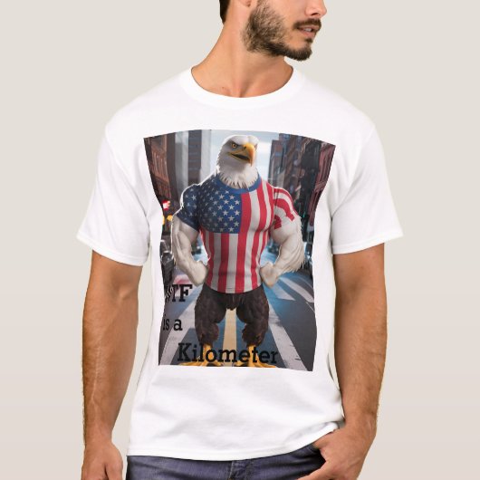 WTF is een kilometer T-shirt (Voorkant)
