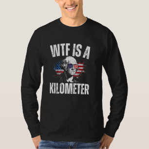 WTF is een kilometerslange Amerikaanse grappige Ge T-shirt