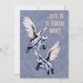 WTF is een Turtle Dove Funny Christmas Holiday Kaa Feestdagenkaart (Voorkant)