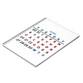 WTF-kalender Wat de Notitieboek (Linkerzijde)
