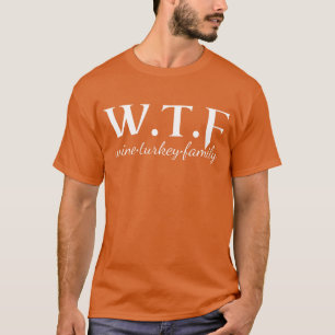 wtf kerst grappige kerst wijn slogan jongen t-shirt