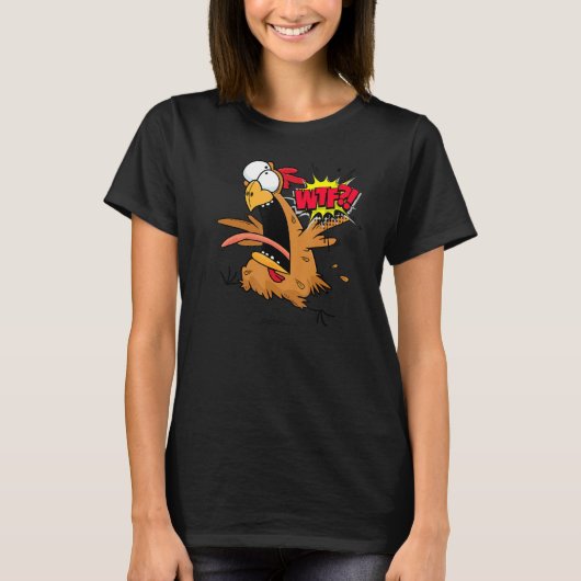 Wtf Kip Rent Uit Grafisch T-shirt (Voorkant)