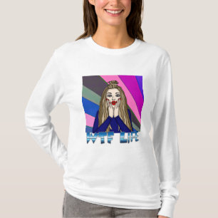 WTF-levensduur Pop-stijl-juffrouw bij uitstek T-shirt
