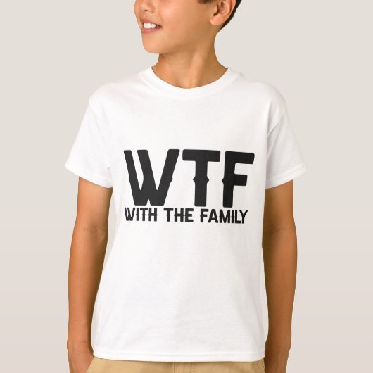 WTF Met De Familie Grappige Zomer Vakantie Matchin T-shirt (Voorkant)
