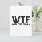 WTF met een triomfantelijke zomervakantie Bedankkaart (Staand voorkant)