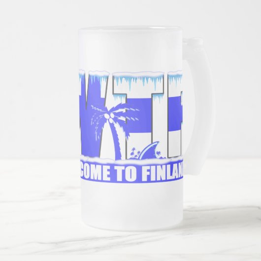 WTF-Mok Matglas Bierpul (Voorkant rechts)