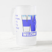 WTF-Mok Matglas Bierpul (Voorkant links)