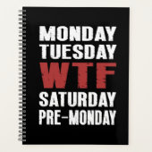 WTF ongedateerde maandelijkse weekplanner Planner (Voorkant)