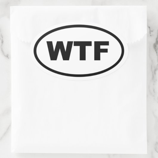WTF OVALE STICKER (Tas)