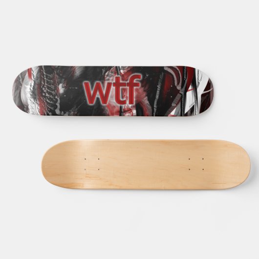 wtf persoonlijk skateboard (Horizontaal)