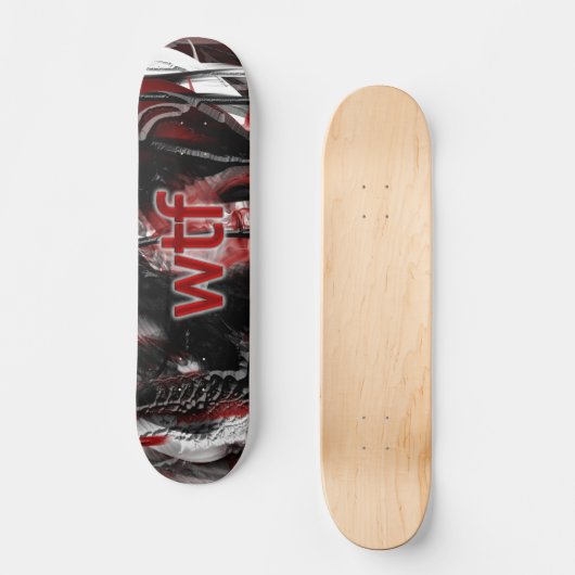 wtf persoonlijk skateboard (Voorkant)