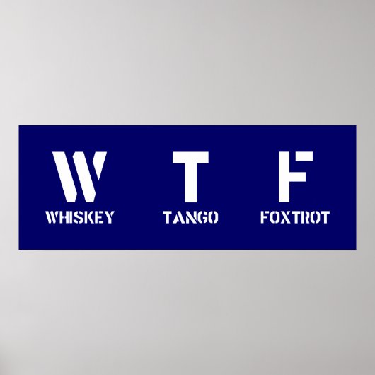 WTF POSTER (Voorkant)