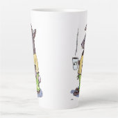 WTF Rabbit latte mug Mok (Voorkant)