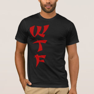 WTF Red Dragon Mn Jersey T-shirt in het zwart