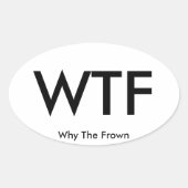 WTF reizen sticker (vel van 4) (Voorkant)