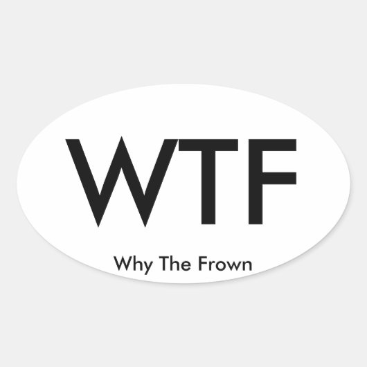 WTF reizen sticker (vel van 4) (Voorkant)