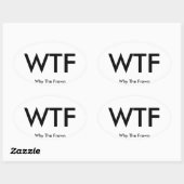 WTF reizen sticker (vel van 4) (Vel)