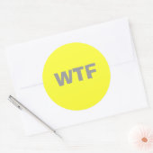 WTF RONDE STICKER (Envelop)