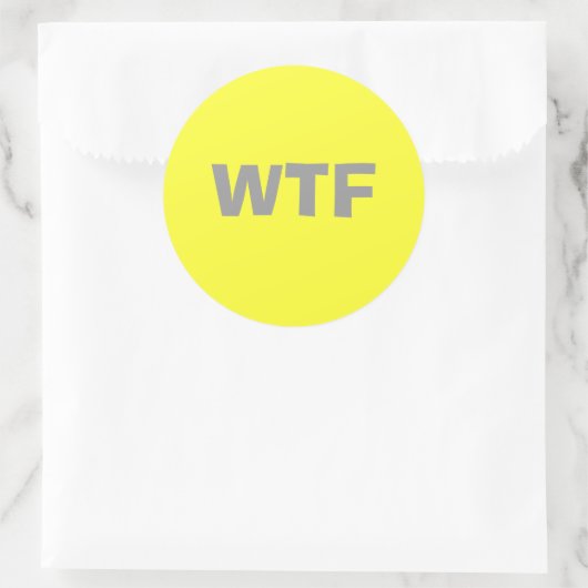 WTF RONDE STICKER (Tas)