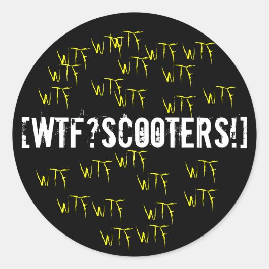 [WTF?scooters!] Sticker (Voorkant)