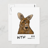 WTF Skippy! Grappige kangoeroecadeaus en accessoir Briefkaart (Voorkant / Achterkant)