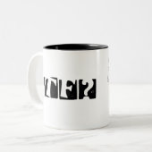 WTF? - Slim-Dog-C Mok - Zwart (Voorkant links)