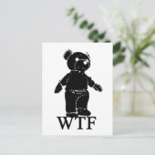 WTF Spoof T Shirt Briefkaart (Staand voorkant)